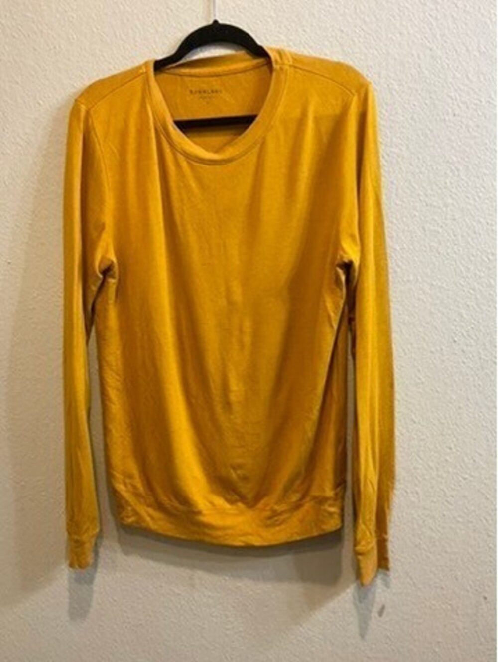 Everlane mustard long sleeve top